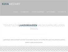 Tablet Screenshot of kuvamestarit.fi